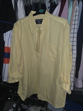 Charles Tyrwhitt Pale Yellow Casual Button-Up Shirt